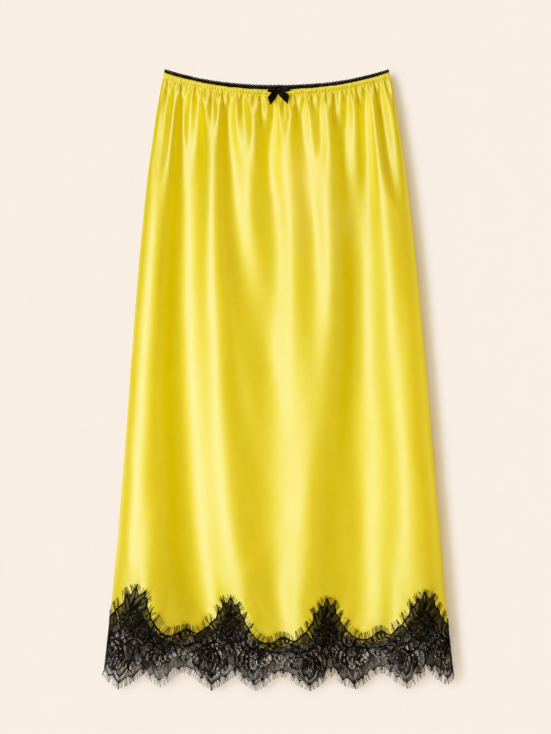 Jupon Gigi Jaune citron / Noir