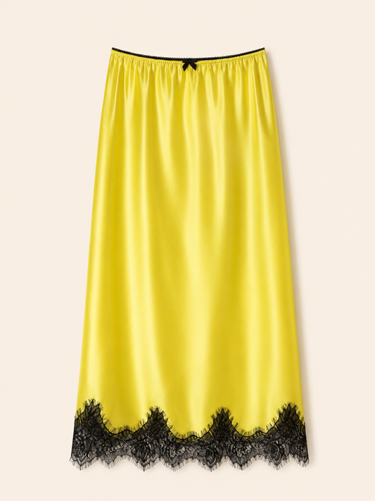 Jupon Gigi Jaune citron / Noir