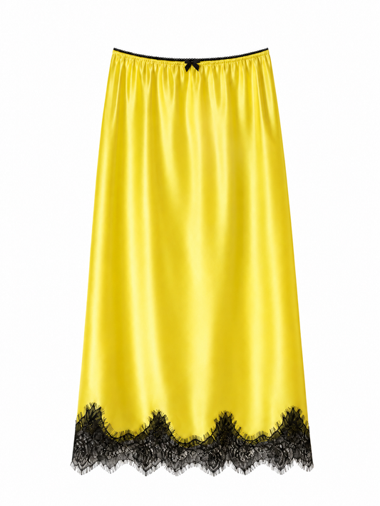 Jupon Gigi Jaune citron / Noir