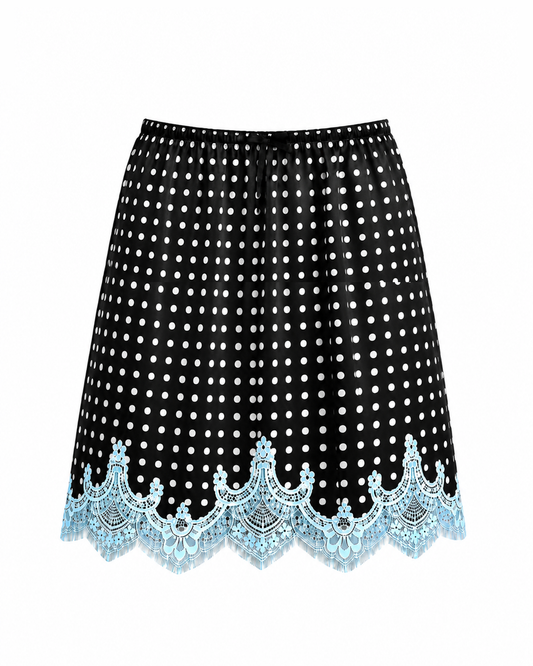 Jupon Suzy Petit pois noir & blanc