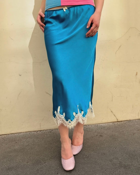 Jupon Gigi Bleu royal / Ecru