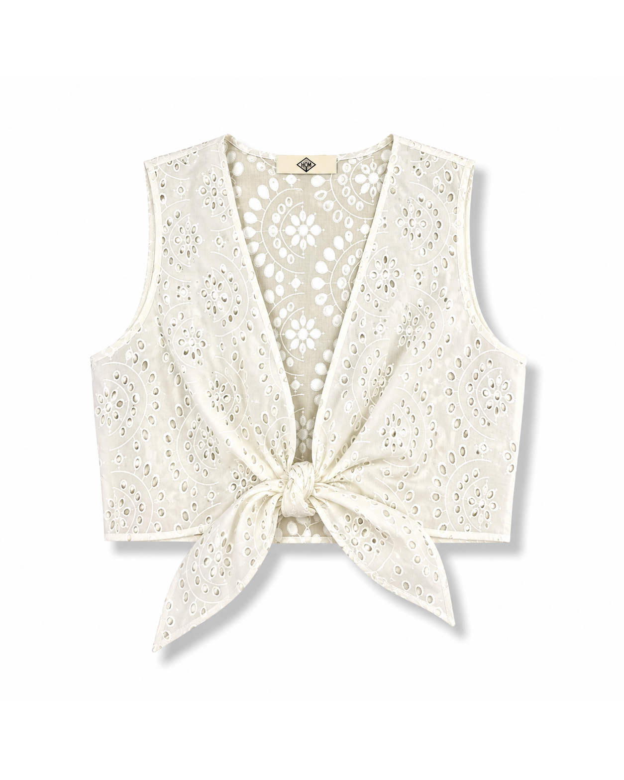 Top noué Broderie anglaise