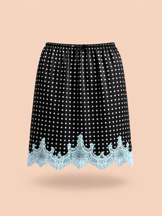 Jupon Suzy Petit pois noir & blanc